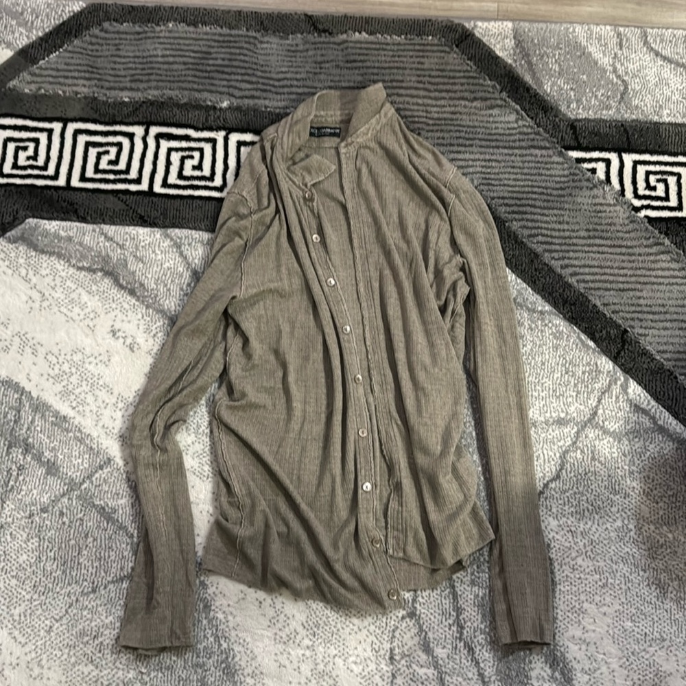 Dolce and Gabbana button up sweater material heavy duty